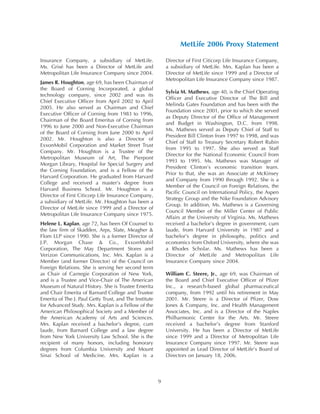 metlife Proxy Statement2006