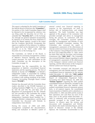 metlife Proxy Statement2006