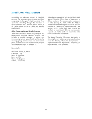 metlife Proxy Statement2006