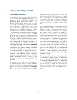 metlife Proxy Statement2006