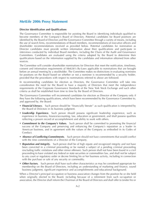 metlife Proxy Statement2006