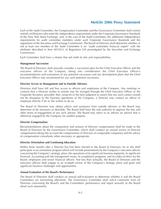 metlife Proxy Statement2006