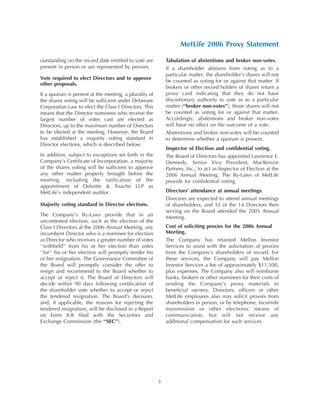 metlife Proxy Statement2006