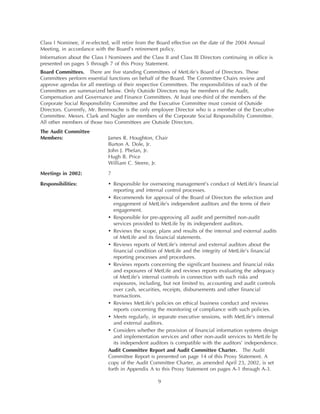 metlife Proxy Statement2003