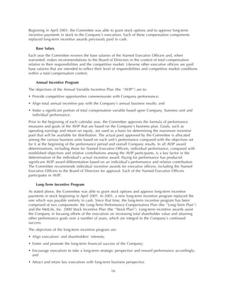 metlife Proxy Statement2003