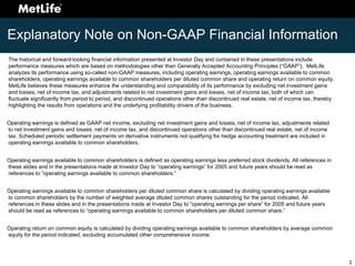 Investor Day 2008 Appendix