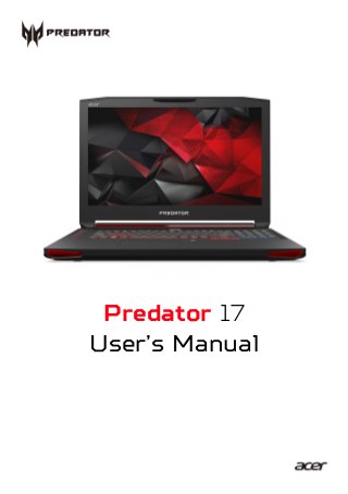 - 1
Predator 17
User’s Manual
 