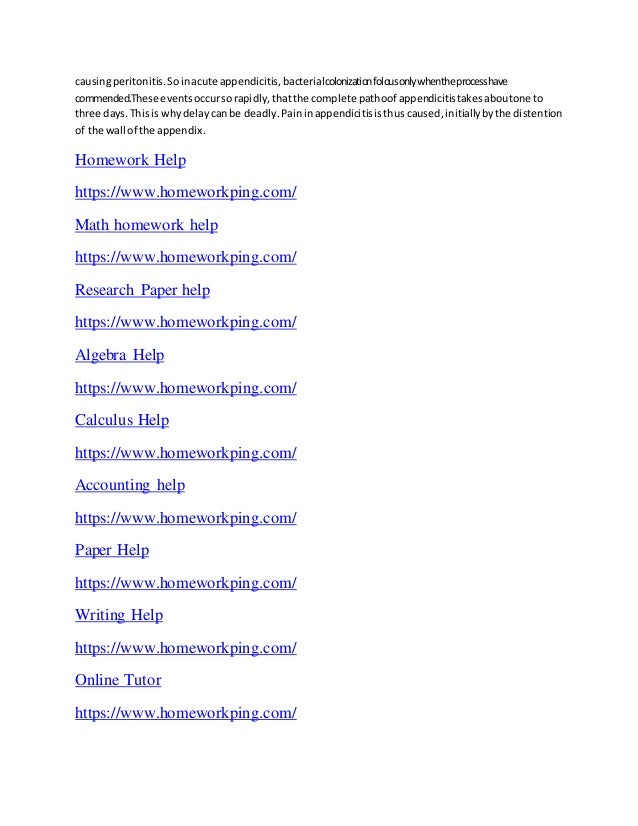 Case study on appendicitis pediatric slideshare image