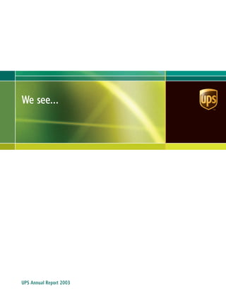 UPS Annual Reports2003