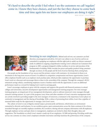 lowe's Annual Report2003