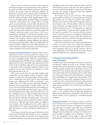 lowe's Annual Report2003