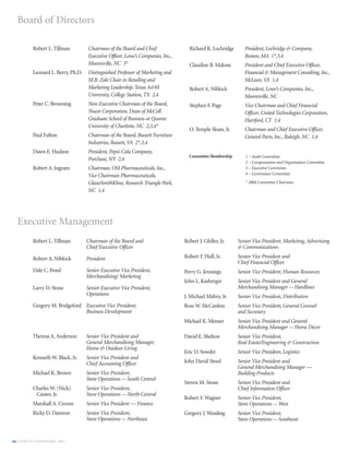 lowe's Annual Report2003