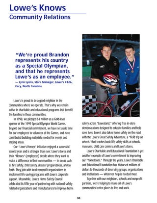 lowe's Annual Report1998