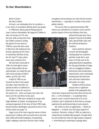 lowe's Annual Report1998