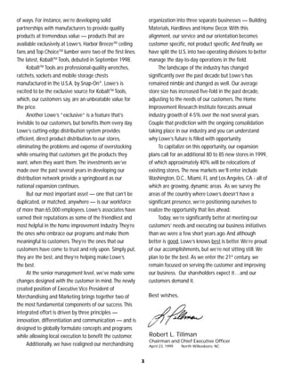 lowe's Annual Report1998