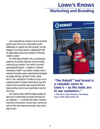 lowe's Annual Report1998