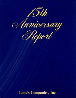 lowe's Annual Report1977
