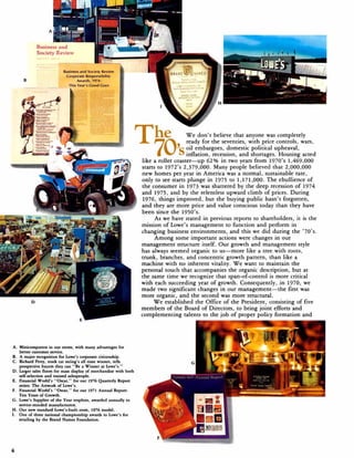 lowe's Annual Report1977