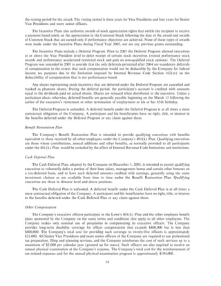 lowe's Proxy Statement 2006