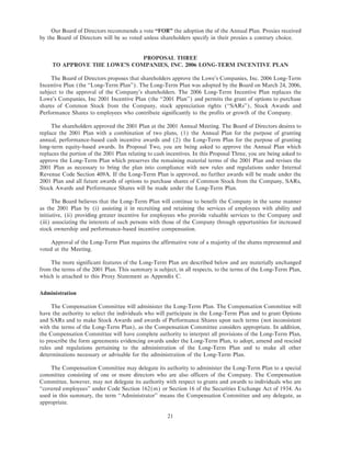 lowe's Proxy Statement 2006