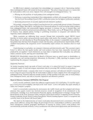 lowe's Proxy Statement 2006