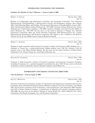 lowe's Proxy Statement 2005