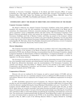 lowe's Proxy Statement 2005