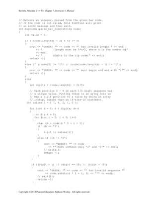 Absolute C++ 5th Edition Savitch Solutions Manual | PDF