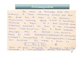 27
Ferromagnetism
 