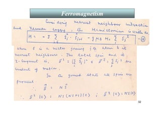 32
Ferromagnetism
 