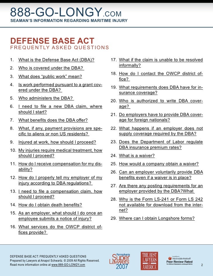 Defense Base Act