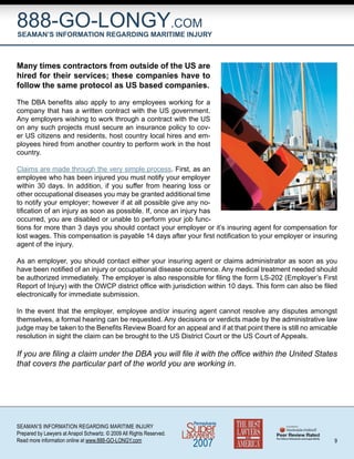 Longshore Legal Overview