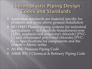 The Engineering World Of Thermoplastic Piping | PPT