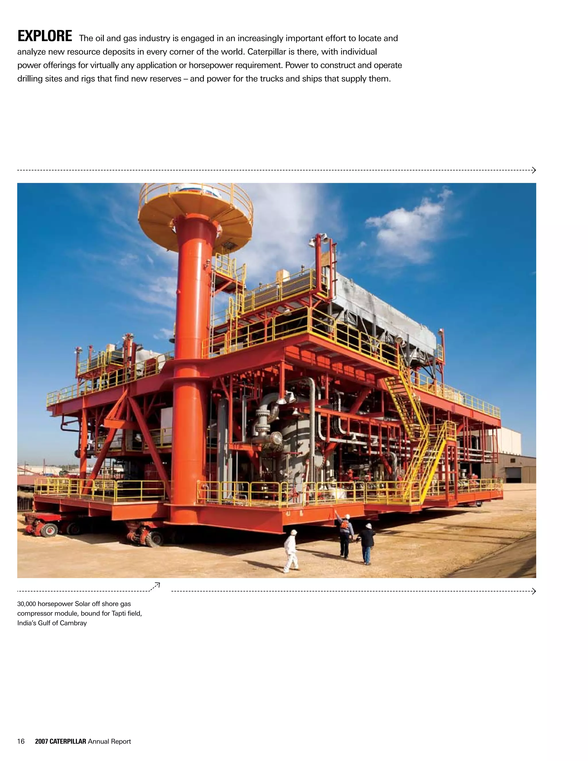 Gas Compression Module Oil Rig Caterpillar and Oil & Gas | PDF