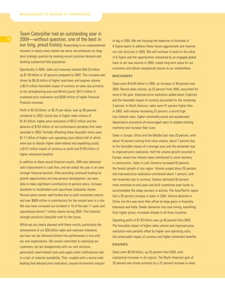 » • 2004 Caterpillar Inc. Annual Report