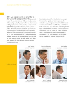 » • 2004 Caterpillar Inc. Annual Report