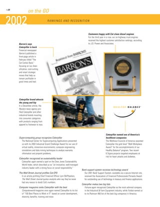 2002 Caterpillar Inc. Annual Report