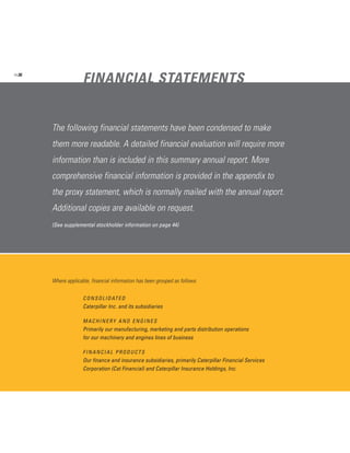 2002 Caterpillar Inc. Annual Report