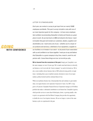 2002 Caterpillar Inc. Annual Report