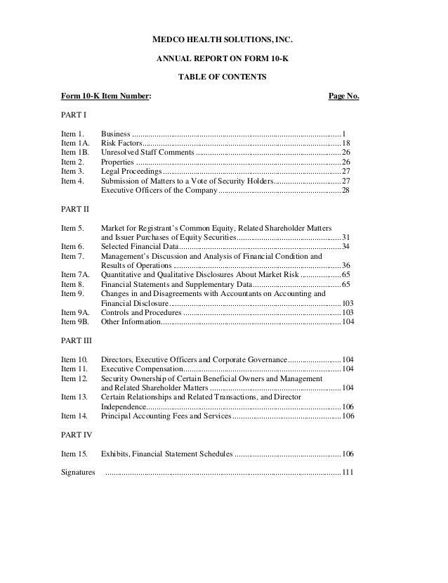 medco health solutions 2007 annual report medco 14 form