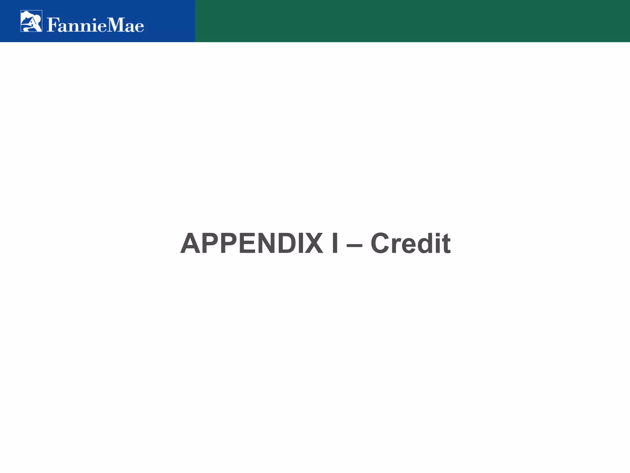 fannie mae Investor Summary