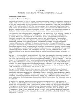 fannie mae  2006Annual Report