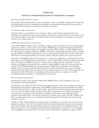 fannie mae  2006Annual Report