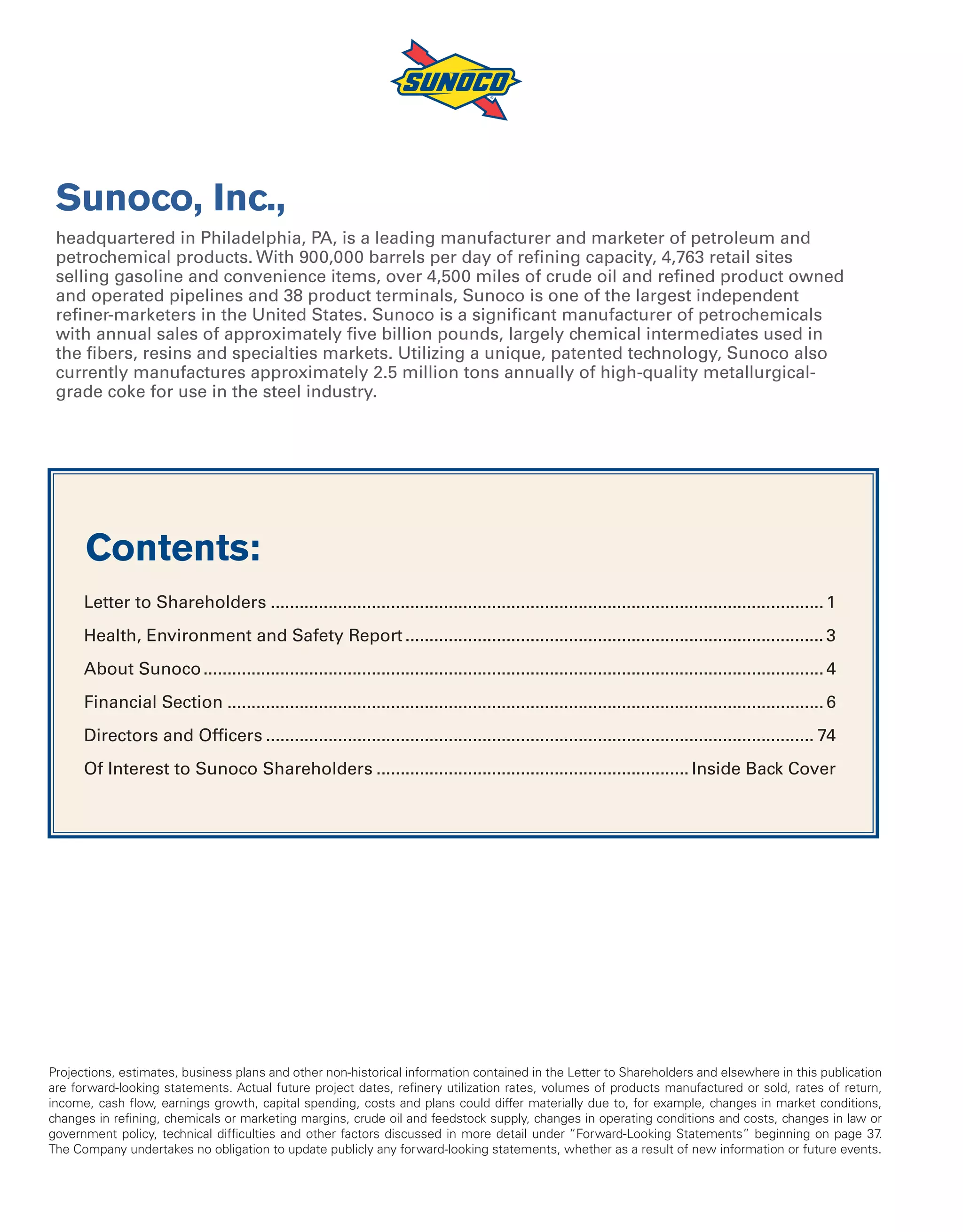 sunoco 2005 Annual Report