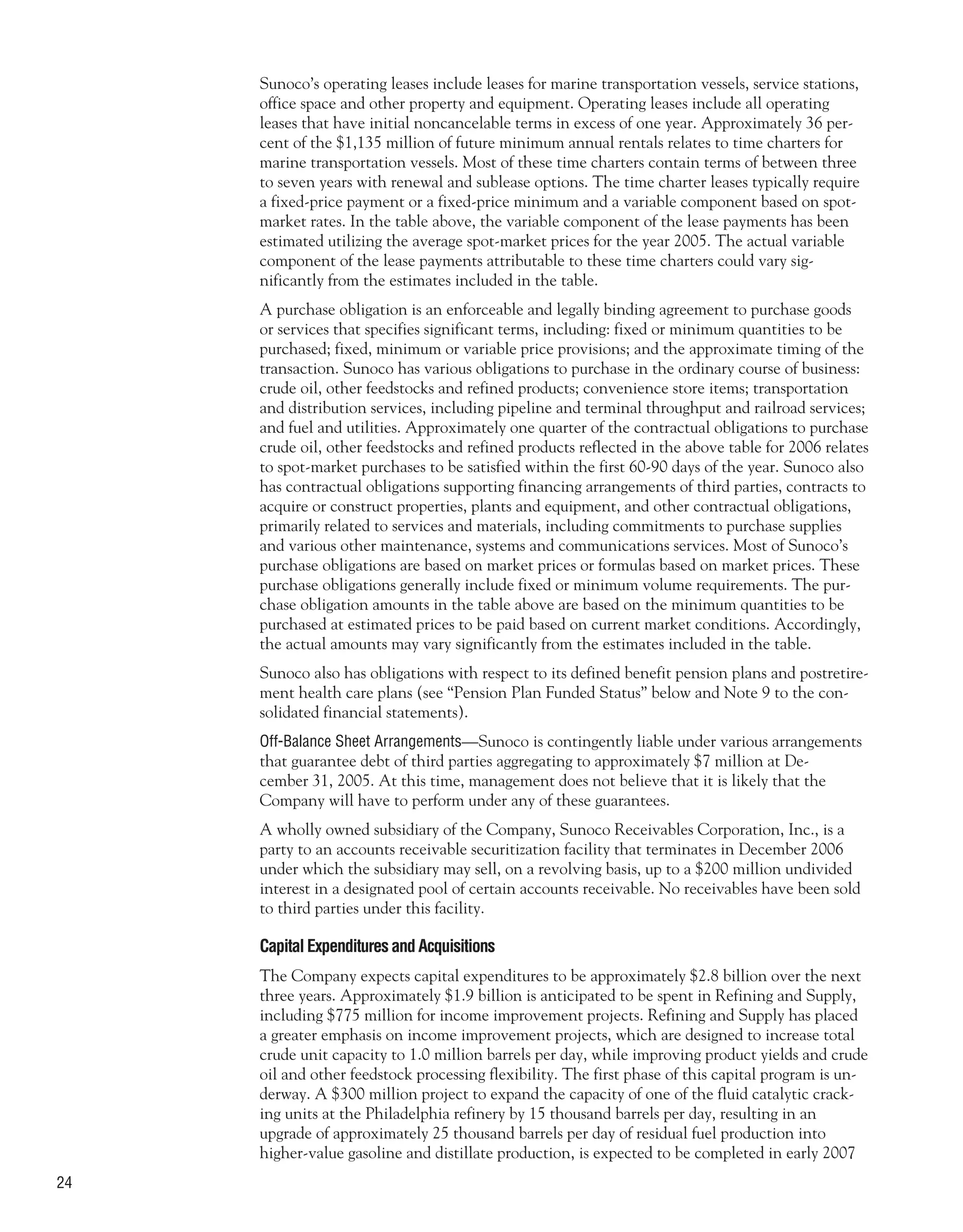 sunoco 2005 Annual Report