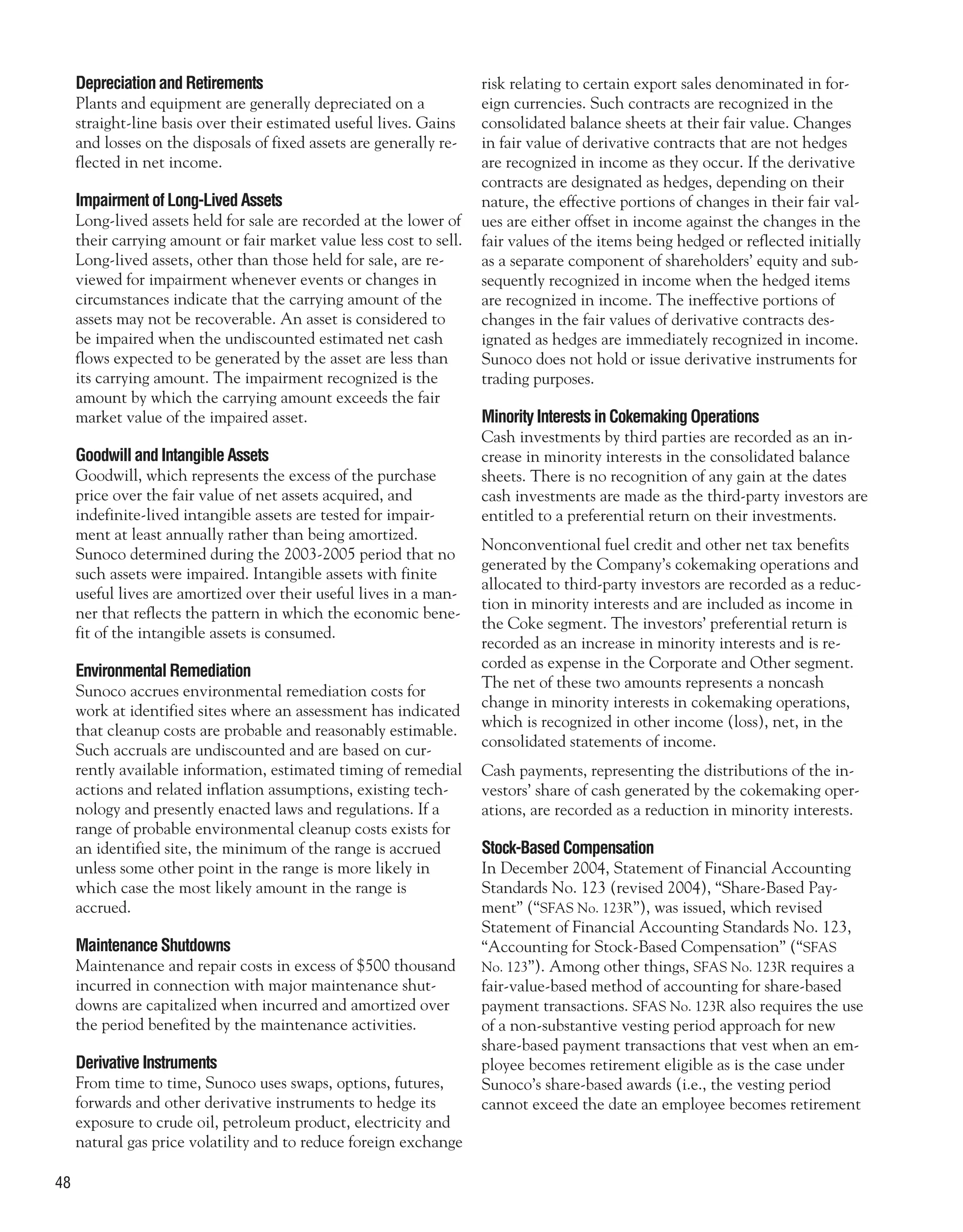 sunoco 2005 Annual Report