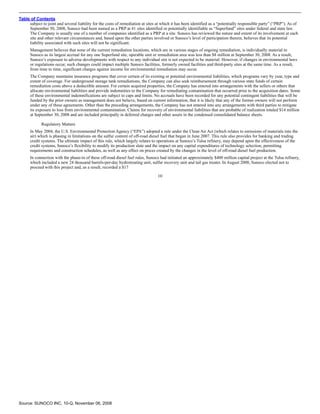 sunoco Quarterly Reports2008 3rd