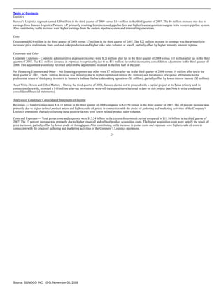sunoco Quarterly Reports2008 3rd