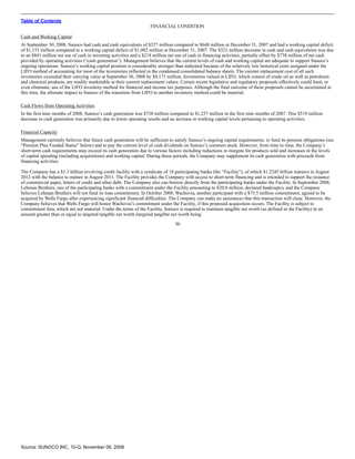 sunoco Quarterly Reports2008 3rd