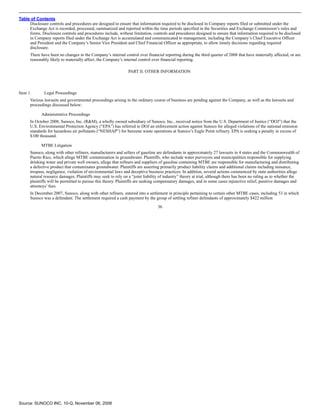 sunoco Quarterly Reports2008 3rd